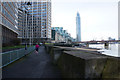 The Thames Path towards Vauxhall Bridge