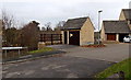 Matching electricity substation and houses in Burton