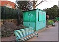 Kiosk and seats by Crown Green Bowls lawn, Mary Stevens Park, Stourbridge