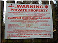 Impact Parking Enforcement LTD sign on Ancaster Road, Ipswich