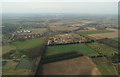 Sand and gravel pit near Hayfield Green: aerial 2014