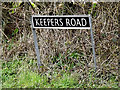 Keepers Road sign