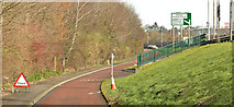 J3876 : Cycle lanes and subways, Sydenham bypass, Tillysburn, Belfast - March 2014(4) by Albert Bridge