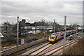 Virgin Train leaving Penrith for Scotland