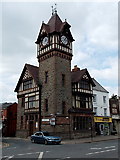 SO7137 : Ledbury Library and clock tower by Jaggery