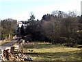 Approaching  the entrance to Press Castle in Berwickshire