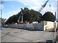 Storm water holding tank construction site, Station Approach, Royal Leamington Spa