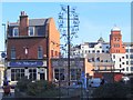 Shopping Trolley Sculpture & The Telegraph Pub, Forth Street