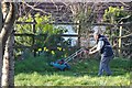 Sidmouth : Mowing the Grass