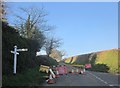 Road closed, Lamerton