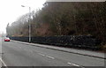 Bank reinforcement alongside the A474 Graig Road, Alltwen