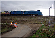 SD4663 : Steam train passing Folly Lane by Ian Taylor