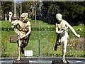 Statues and fountain in Quex Park, Birchington