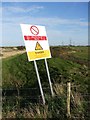 Military warning sign, Isle of Grain