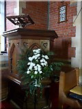 SU4918 : St Thomas, Fair Oak: pulpit by Basher Eyre