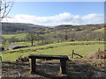 View into part of the valley of the Afon Cownwy from Glyndwr