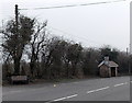 Memorial Bench and bus shelter, Rhos