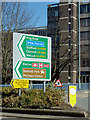 Road sign by Chapel Ash Island, Wolverhampton