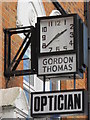 Clock above Gordon Thomas, Opticians, Church Street, EN2