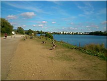 TQ6960 : Path by The Ocean, Leybourne Lakes Country Park by Danny P Robinson