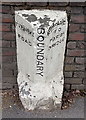 Old turnpike boundary marker near Bryncoch