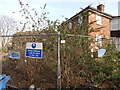 Construction fence and sign on Stoke Street