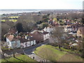 Portchester: looking down on the village