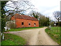 Barn on bridleway at Upper Old Park