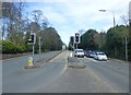 The A56 crosses the B5160 at Bowdon