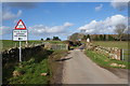 Cattle grid on the lane to Longmeg Farm