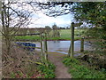 Footpath reaches Heath Lane