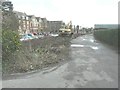 Clearing ground beside a path in Radnor Park