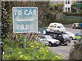 Ventnor: old car park direction sign