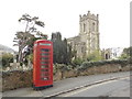 Ventnor: phone box in Marlborough Road