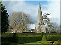 Westbury Court Gardens and church