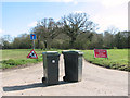 Roadworks on the access road to the Old Vicarage