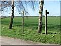 Fingerposts beside Christmas Lane