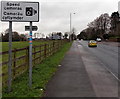 Speed cameras sign alongside the A466 in Chepstow