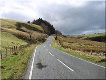 SN8793 : The mountain road, heading for Dylife and Machynlleth by David Purchase