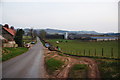 Road above The Mains Farm