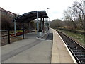 Open-sided shelter on Quakers Yard railway station