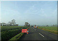TM2666 : Roadworks on the A1120 Button's Hill by Geographer