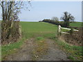 SP3466 : Field entrance off Welsh Road by JThomas