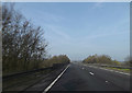 TM0459 : Westbound A14 & the bridge over the B1113 Newton Road by Geographer