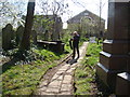 View along the path leading into Stoke Newington Church Street