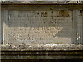 Almshouses inscription