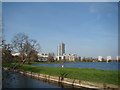 View of the Woodberry Down Estate from the New River Walkway #3