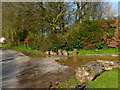 Post box and byway junction on Holt End Lane