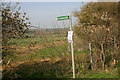 Entrance to footpath on Felmersham - Carlton road