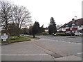 Woodcote Green Road at the junction of Woodcote Hurst
